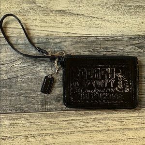 Black Coach Wristlet